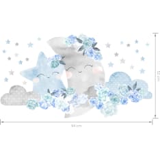 Pastelowe 94x52cm kuu-sisustustarra