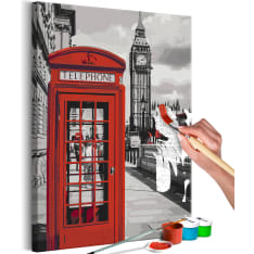 Artgeist Telephone Booth DIY kangas maalaus