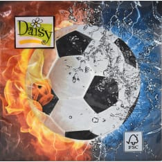 Napkins 33 cm football 20 pcs