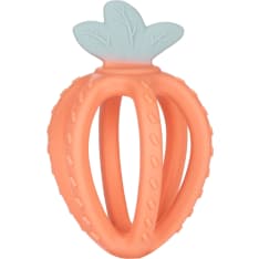 Canpol Babies 3D silikoninen aistipurulelu mansikka oranssi