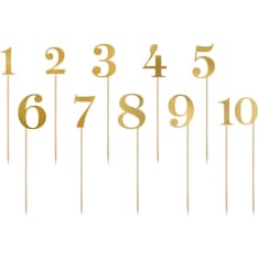Party Deco kulta numerokoristeet