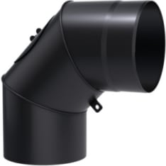 Kratki ø160 mm teräspiipun 90˚ liitoskulma