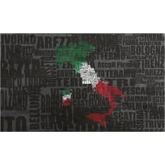 Artgeist Text map of Italy fototapetti