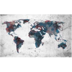 Artgeist World map on the wall fototapetti