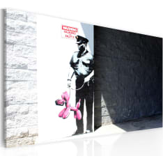 Artgeist Police Guard And Pink Balloon Dog (Banksy) taulu