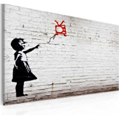 Artgeist Girl With Tv (Banksy) taulu