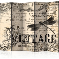 Room Divider - Vintage Correspondence II [Room Dividers]