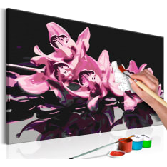 Artgeist Pink Orchid (Black Background) DIY kangas maalaus