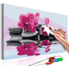 Artgeist Orchid With Zen Stones (Reflection In The Water) DIY kangas maalaus