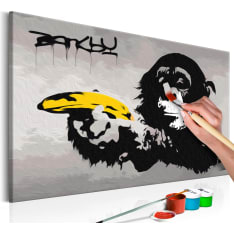 Artgeist Monkey (Banksy Street Art Graffiti) DIY kangas maalaus