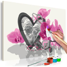 Artgeist Angels (Heart & Pink Orchid) DIY kangas maalaus