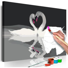 Artgeist Swan Couple DIY kangas maalaus