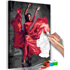 Artgeist Red Dress DIY kangas maalaus