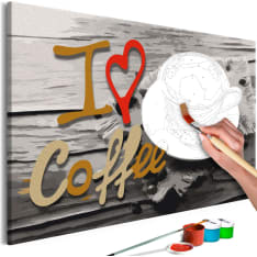 Artgeist I Love Coffee DIY kangas maalaus