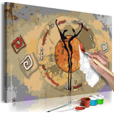 Artgeist African Dance DIY kangas maalaus