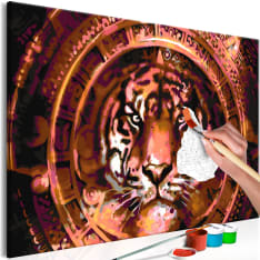 Artgeist Tiger and Ornaments DIY kangas maalaus