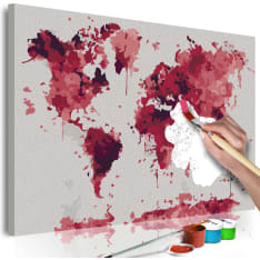 Artgeist Watercolor Map DIY kangas maalaus