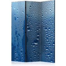 Artgeist Water Drops On Blue Glass 3-osainen sermi