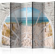 Artgeist Window View - Beach 5-osainen sermi