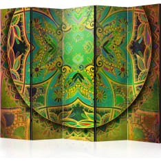 Room Divider - Mandala: Emerald Fantasy II [Room Dividers]