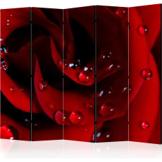 Artgeist Red Rose With Water Drops 5-osainen sermi
