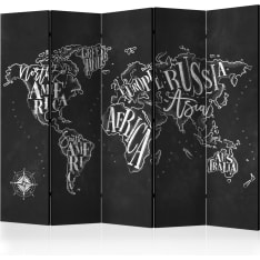 Artgeist Retro Continents (Black) 5-osainen sermi