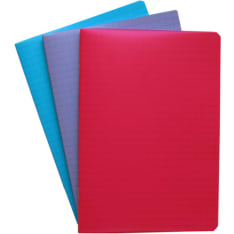 PP A5 80-page plastic cover square notebook
