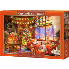 Castorland Christmas Evening With Pets 1000p palapeli