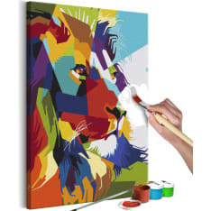 Artgeist Geometric Lion DIY kangas maalaus