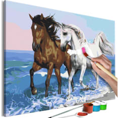Artgeist Horses at the Seaside DIY kangas maalaus