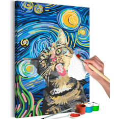 Artgeist Freaky Cat DIY kangas maalaus
