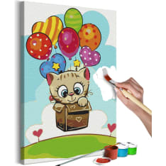 Artgeist Kitten With Balloons DIY kangas maalaus