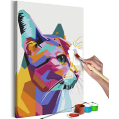 Artgeist Geometric Cat DIY kangas maalaus