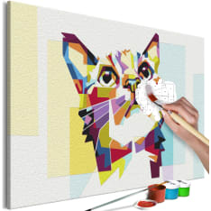 Artgeist Cat and Figures DIY kangas maalaus