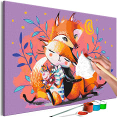 Artgeist Fox Family DIY kangas maalaus
