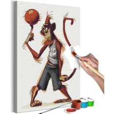 Artgeist Monkey Basketball Player DIY kangas maalaus