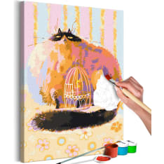 Artgeist Fat Cat DIY kangas maalaus