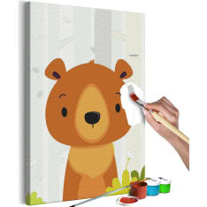 Artgeist Teddy Bear in the Forest DIY kangas maalaus