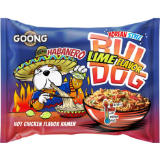 Goong Buldog Spicy Habanero Lime Chicken Flavor Noodles 117g
