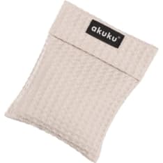 Akuku beige 13x16 cm kirsikankivillä täytetty lämpötyyny