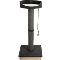 Ecomfy Tower musta 120 cm kissan raapimapuu pedillä