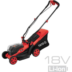 Yato 2 x 18V 34 cm + 2x4.0 Ah akku ja laturi akkuruohonleikkuri