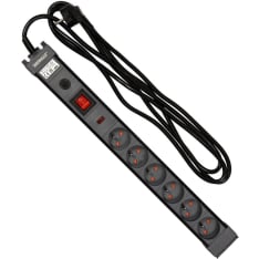 Sthor 3 m 6-way earthed power strip