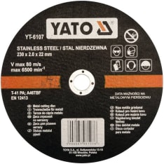 Yato 230x1.9x22 mm katkaisulaikka rosterille ja metallille