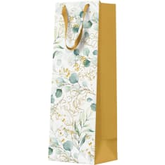 Lahjakassi pullolle eukalyptuksen lehdet premium 37 x 12 x 10 cm 1 kpl/pkt