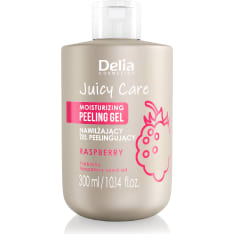 Delia Juicy Care Raspberry 300ml moisturising exfoliating gel
