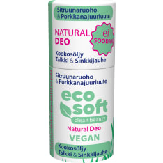 EcoSoft Natural Lemongrass & Carrot Root Extract 40 g deodorant