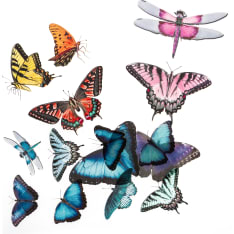 DPC butterflies sticker-sheet 18x10cm
