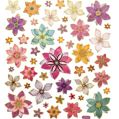 DP Craft Sticker - Flowers 46 pc
