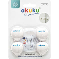 Akuku valkoinen 2 kpl turvasalpa